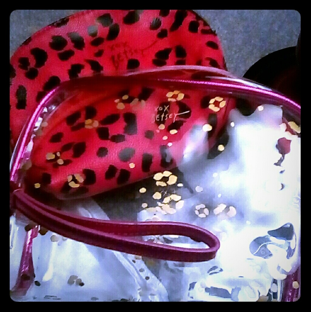 Betsy Johnson Make up and Accessory clear bag